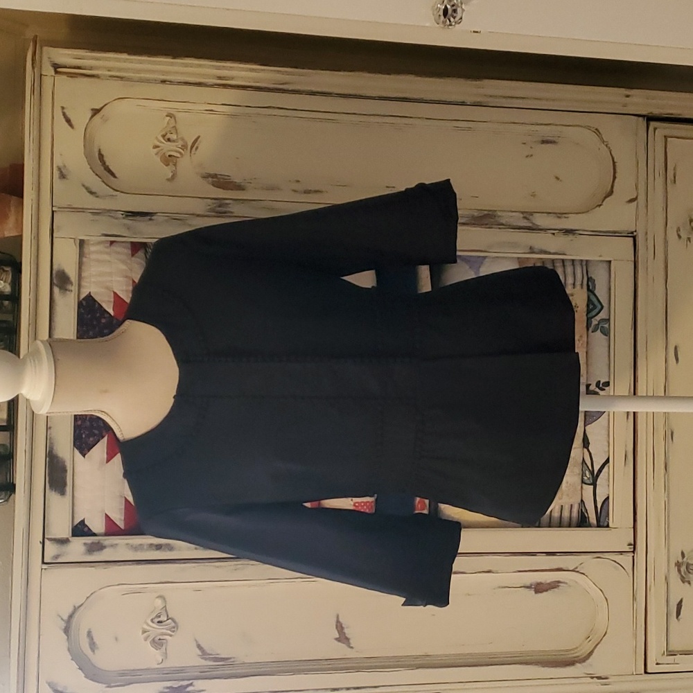 Adorable Willi Smith Lined Black Jacket with 3/4 Sleeves, Small